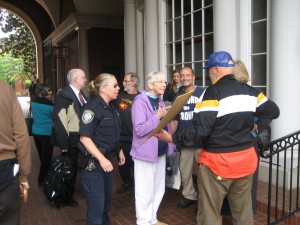 Greg, Megan and Michael outside the federal courthouse before the start of their trial in Knoxville, May 2013.  Photo by Felice Cohen-Joppa