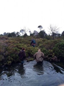 Australian peace activists inside Swan Island  Military Facility.  Swan Island Peace Convergence Photo