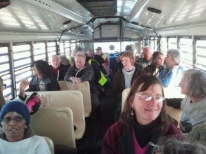 Some of the arrestees.  Photo by Chris Nelson.